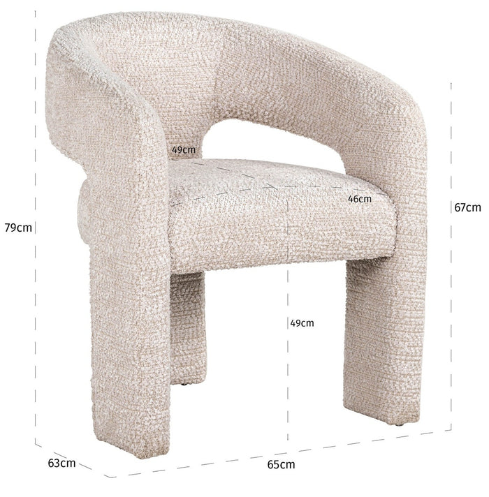 Richmond Interiors Belle Lovely Cream Fauteuil