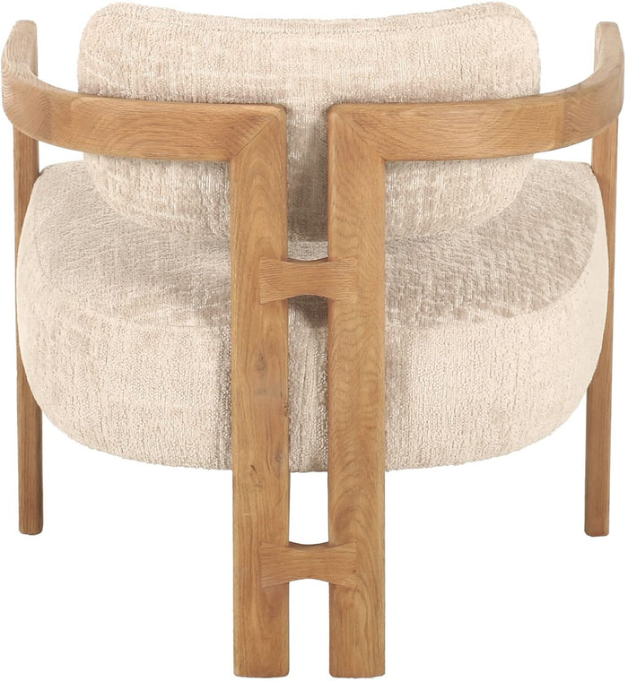 MUST Living Lounge chair Kelly natural,75x73x73 cm, luxor sand