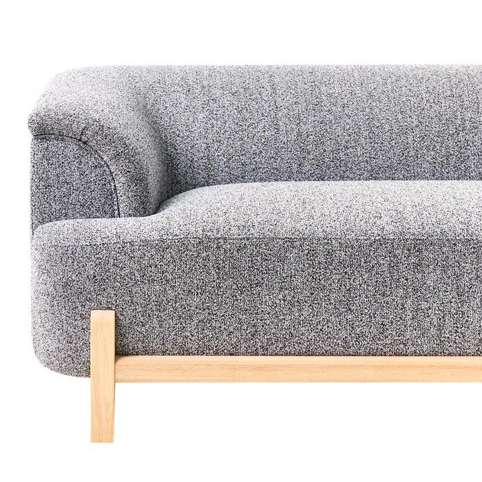 Beliani - ALNOR - Driezitsbank - Donkergrijs - Polyester