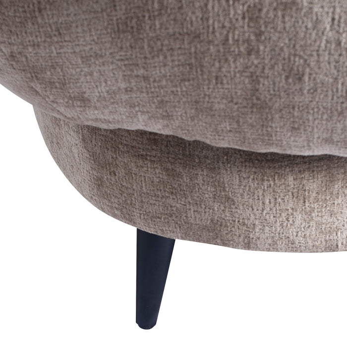 PTMD Elefan Cream Fauteuil Round Armrest