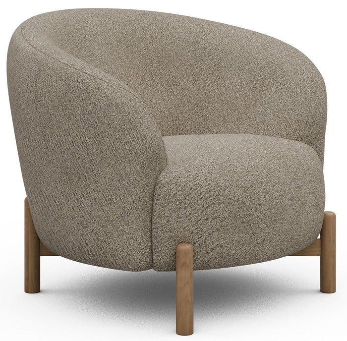 Kragelund Gran Fauteuil Beige Bouclé | Eiken