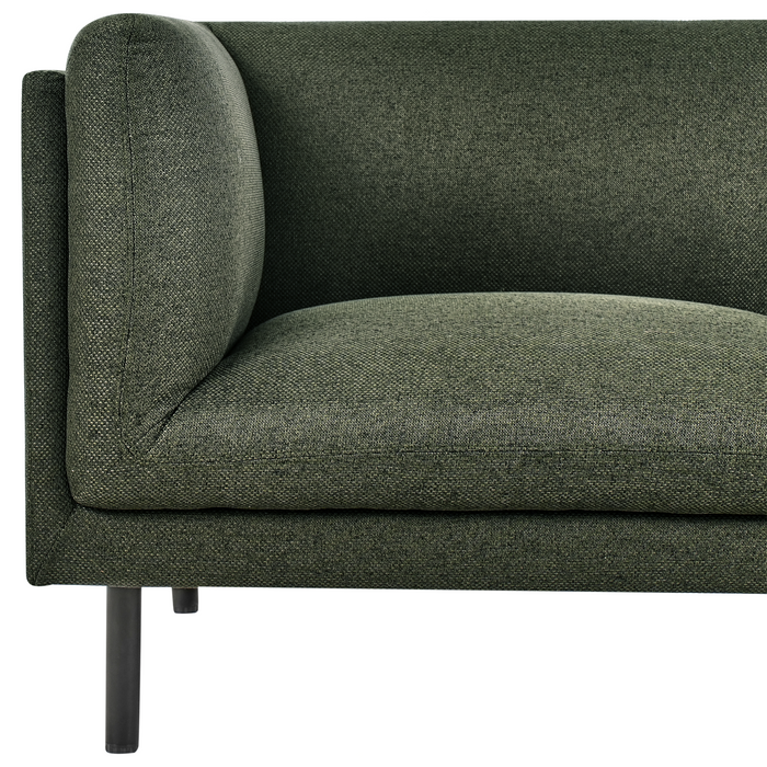 Beliani - VORGOD - Driezitsbank - Donkergroen - Polyester