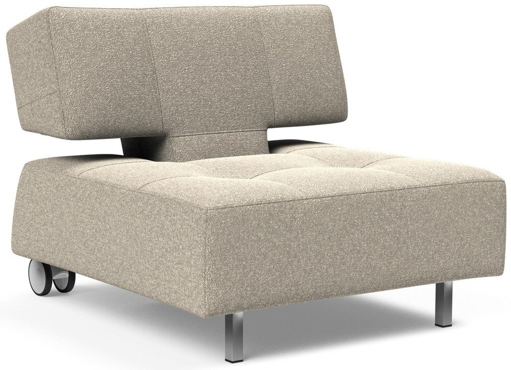 Innovation Long Horn Beige Bouclé Fauteuil