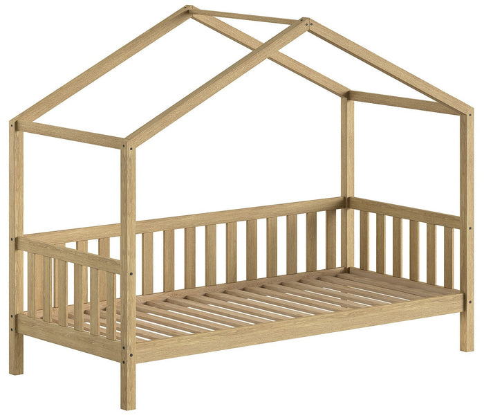 Vipack Nature 90 x 200 cm Huisbed met Schuin Dak