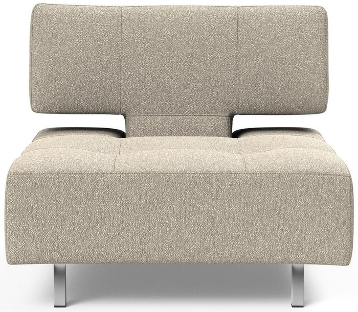 Innovation Long Horn Beige Bouclé Fauteuil