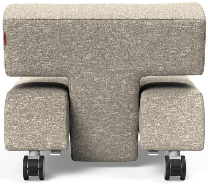 Innovation Long Horn Beige Bouclé Fauteuil