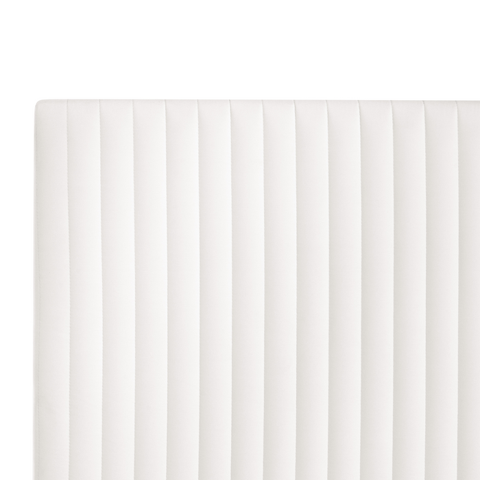 Beliani - DAME - Boxspringbed - Off-white - 180 x 200 cm - Fluweel