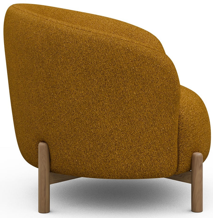Kragelund Gran Fauteuil Oker Bouclé | Eiken