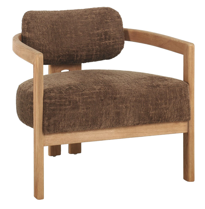 MUST Living Lounge chair Kelly natural,75x73x73 cm, luxor hazelnut