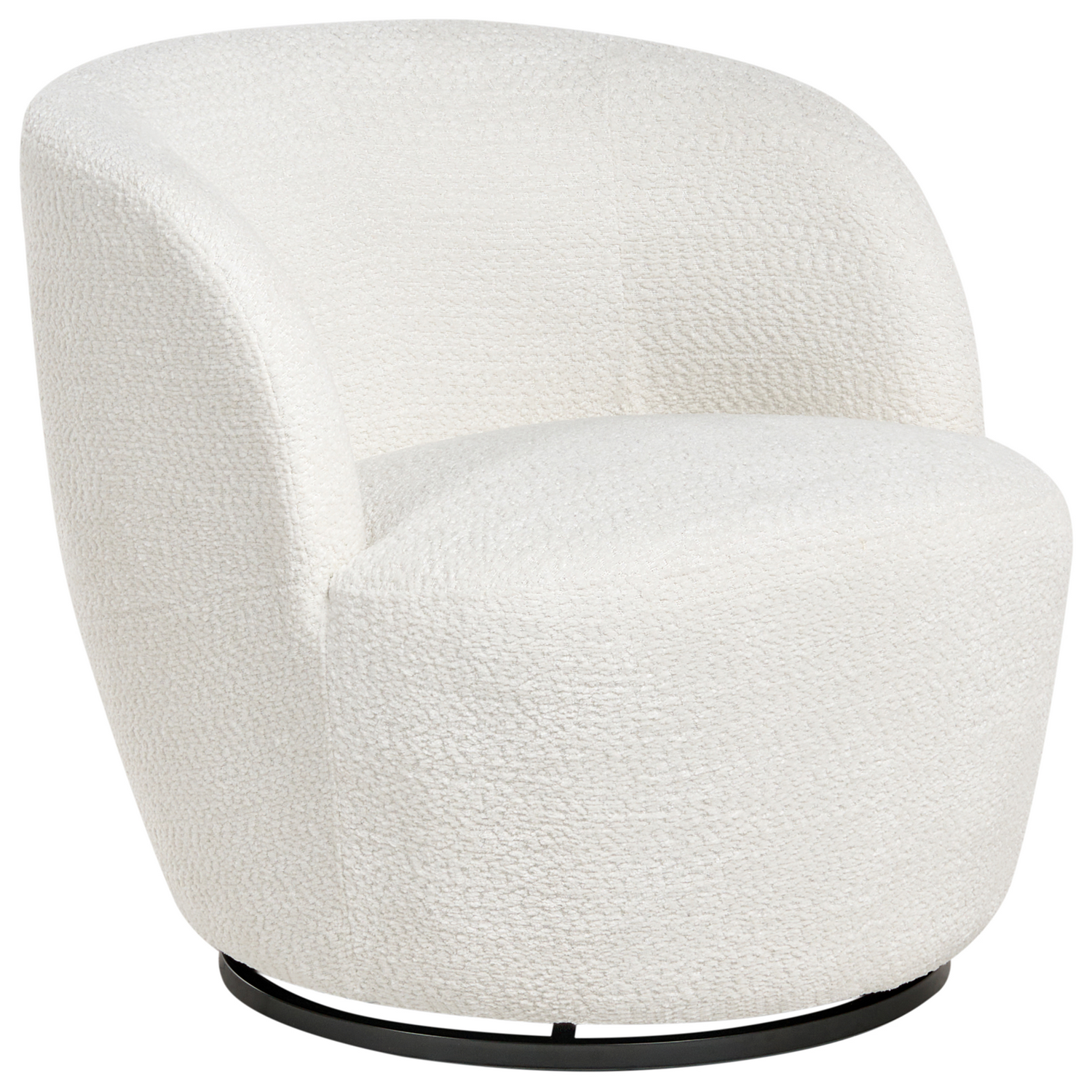 Beliani - KUOLPA - Fauteuil - Off-white - Chenille