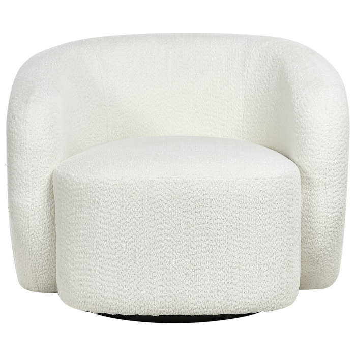 Beliani - TORE - Draaifauteuil - Off-white - Polyester