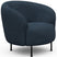 Kragelund Gran Fauteuil Blauw Bouclé Cirkel-Poot