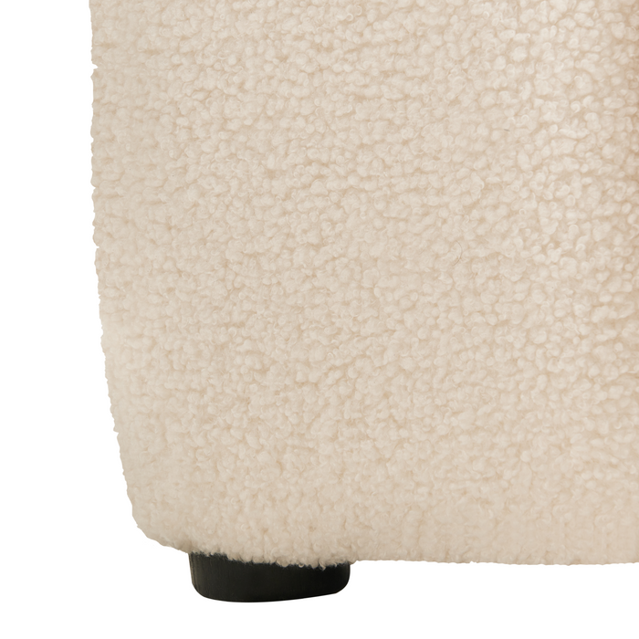 Beliani - KAGE - Fauteuil - Lichtbeige - Bouclé