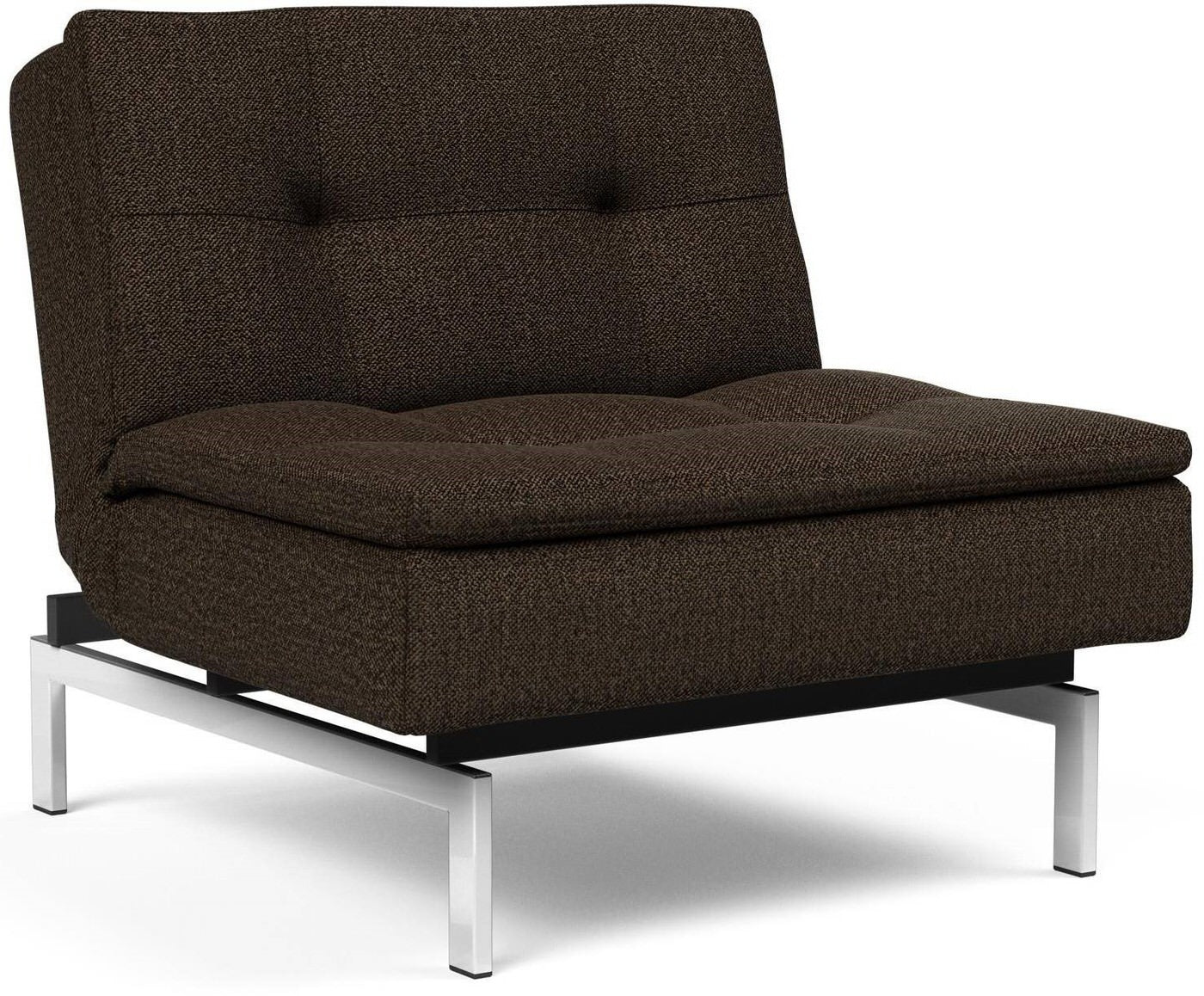 Innovation Dublexo Slaapstoel Taura Chocco | Chrome