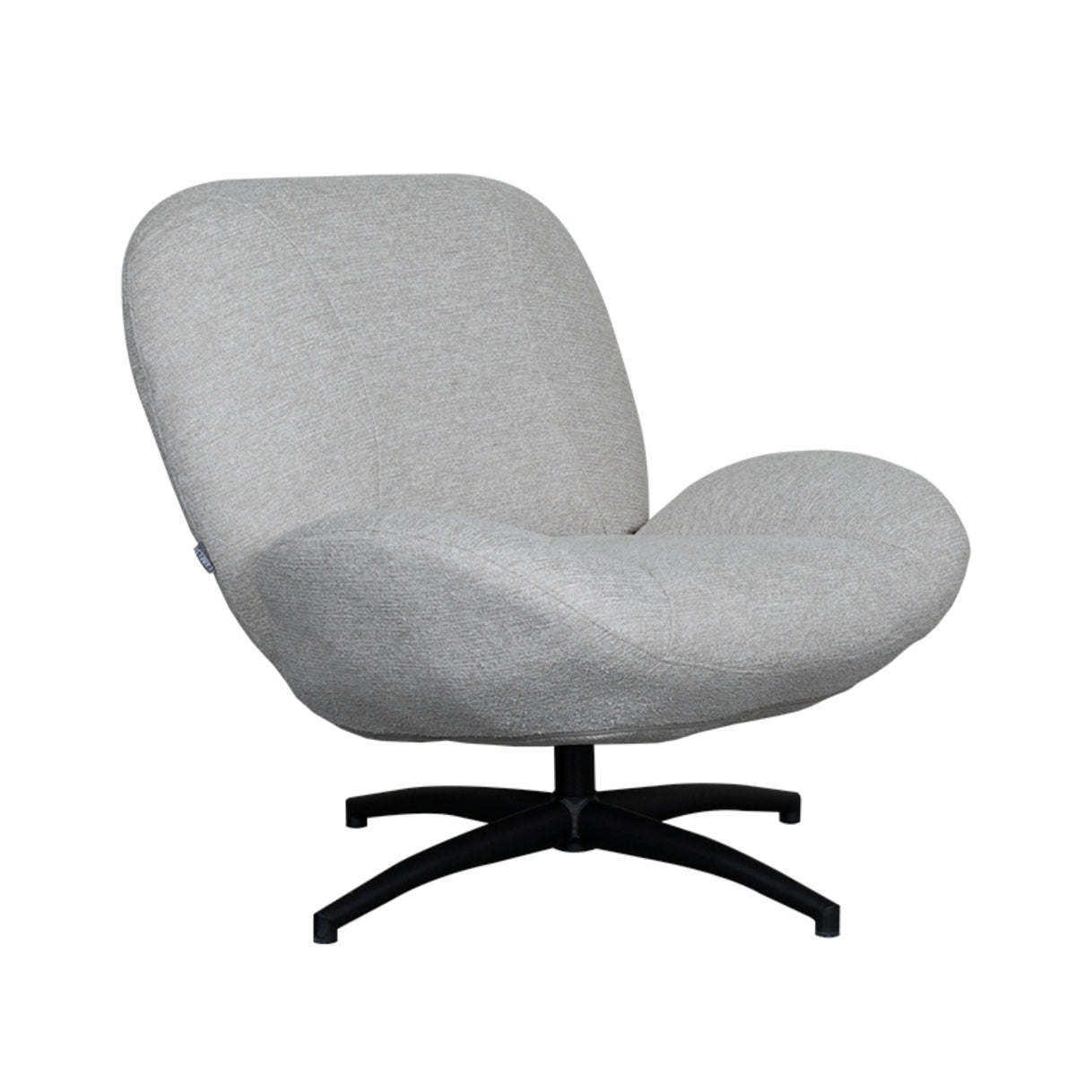 LABEL51 - Fauteuil Clayton - Naturel Canyon - Zwart Metaal