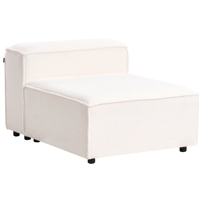 Beliani - ARDAL - Driezitsbank - Gebroken wit - Bouclé