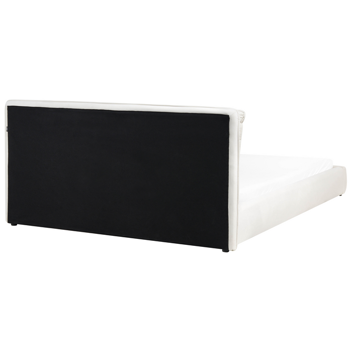 Beliani - BAJONNA - Tweepersoonsbed - Off-white - 180 x 200 cm - Stof