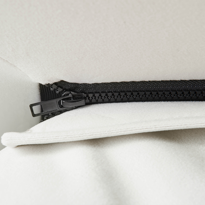 Beliani - BAJONNA - Tweepersoonsbed - Off-white - 180 x 200 cm - Stof