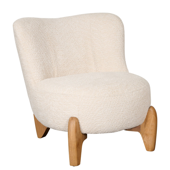 Fauteuil Bara - Beige|Creme - Textiel - 74x80x77cm (BxHxD)