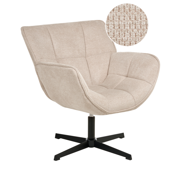 Beliani - AUMA - Fauteuil - Beige - Polyester
