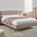 Beliani - CORIO - Tweepersoonsbed - Taupe - 160 x 200 cm - Polyester