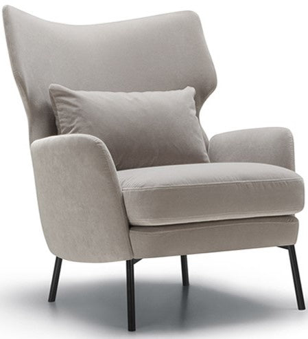 Sits Alex Fauteuil Velvet Lichtgrijs