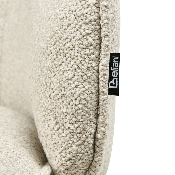 Beliani - KAYLA - Fauteuil - Lichtbeige - Bouclé