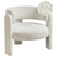 Beliani - BUREA - Fauteuil - Off-white - Chenille