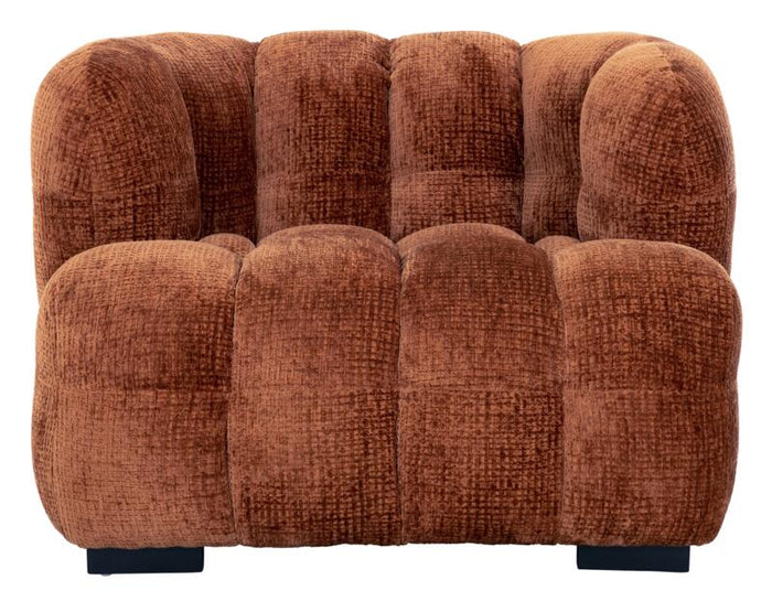 MUST Living Lounge chair Mars,75x102x95 cm, glamour cinnamon