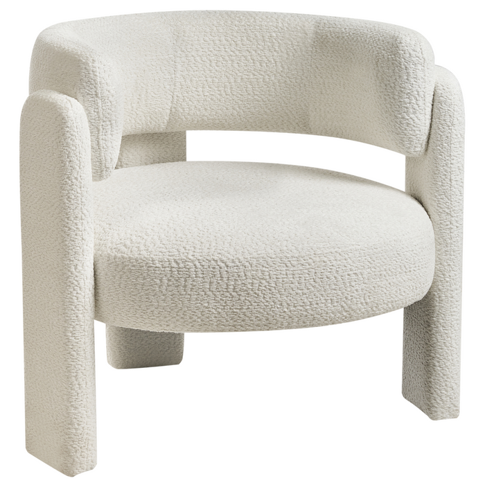 Beliani - BUREA - Fauteuil - Off-white - Chenille