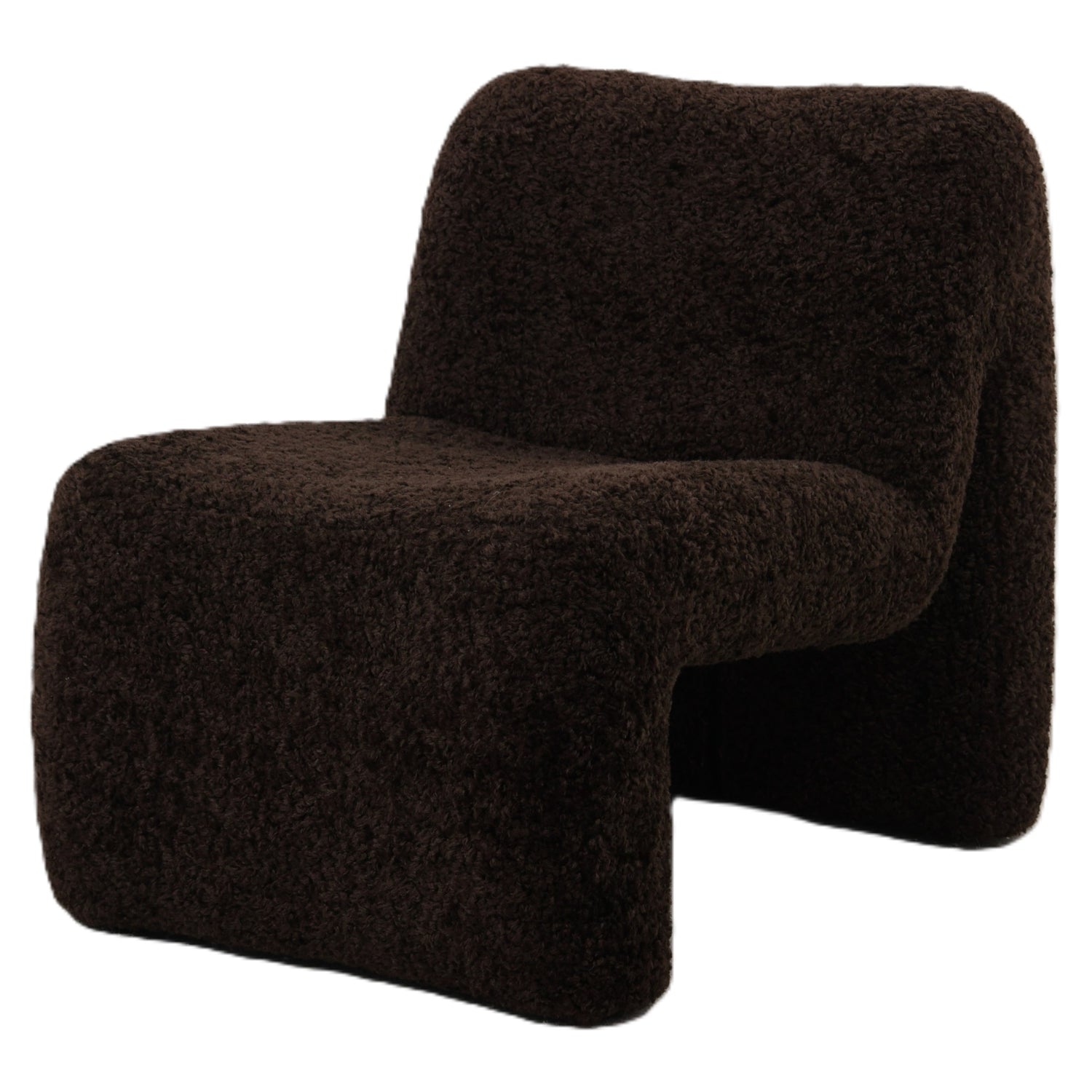 PTMD Oslo Fauteuil Teddy Coffee