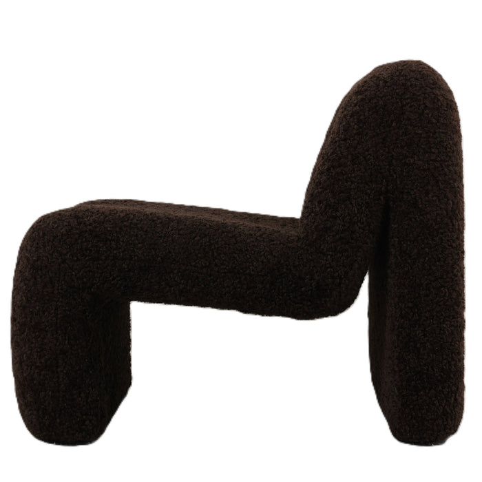 PTMD Oslo Fauteuil Teddy Coffee