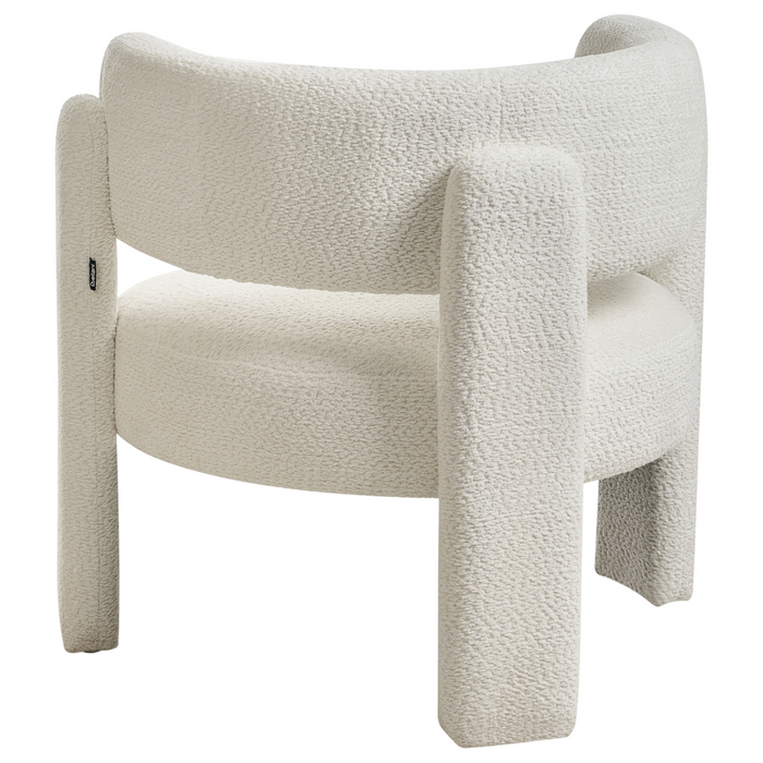 Beliani - BUREA - Fauteuil - Off-white - Chenille