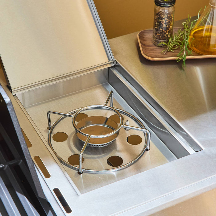 sweeek - Gasbarbecue met 4 branders + 1 zijbrander met accessoires en