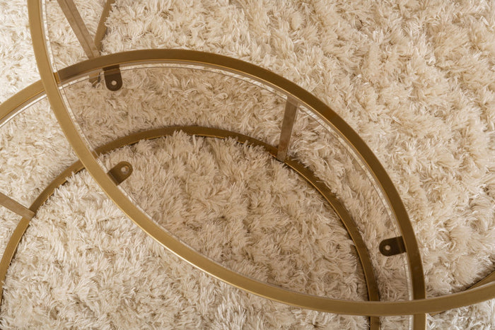 Giga Meubel - Salontafel Aurum Ø80|Ø60cm Goud|Brons Set van 2