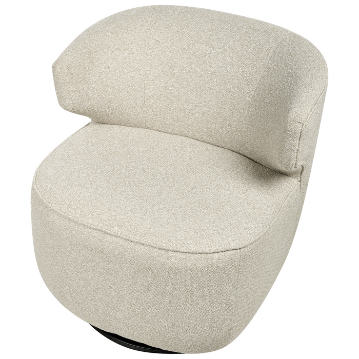 Beliani - MOLLEBY - Fauteuil - Lichtbeige - Bouclé
