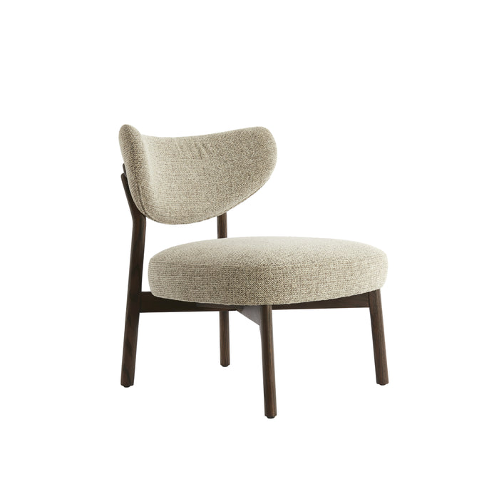 Light&living Stoel 69x62x74 cm UTSIRA hout donker bruin+crème-bruin