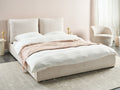Beliani-BAJONNA-Tweepersoonsbed-Lichtbeige-160 x 200 cm-Polyester