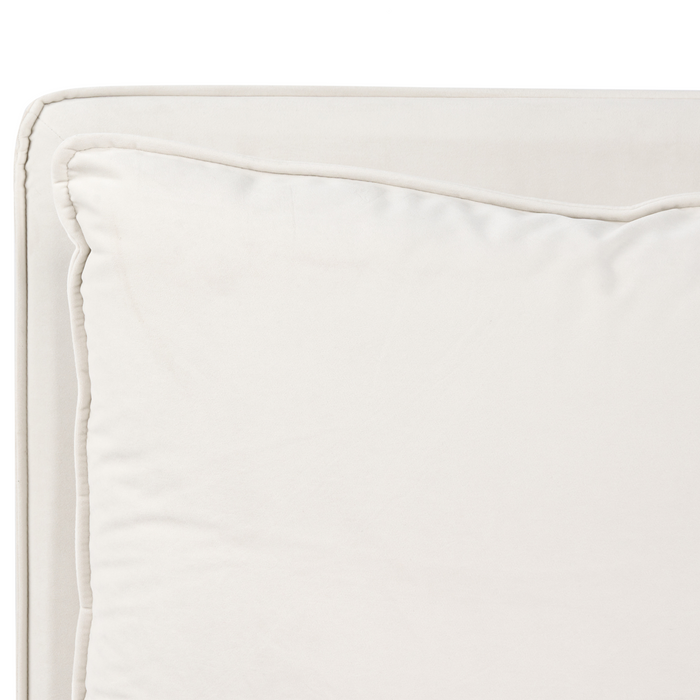 Beliani-BAJONNA-Tweepersoonsbed-Lichtbeige-160 x 200 cm-Polyester