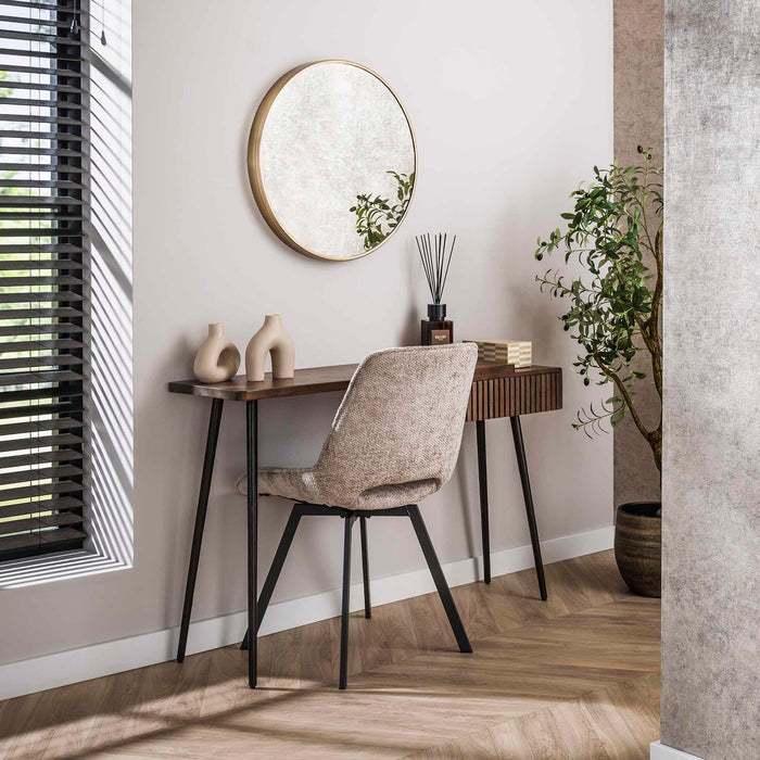 Giga Meubel - Make-up Tafel Bruin Acaciahout - 120x35x76cm - Carve