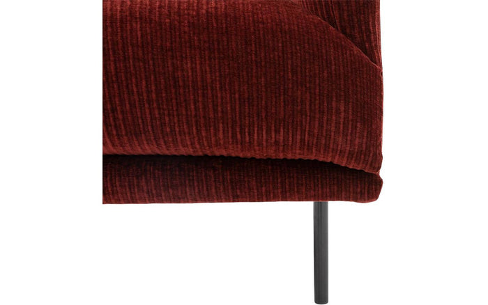 Goossens Fauteuil Luxor in ribstof