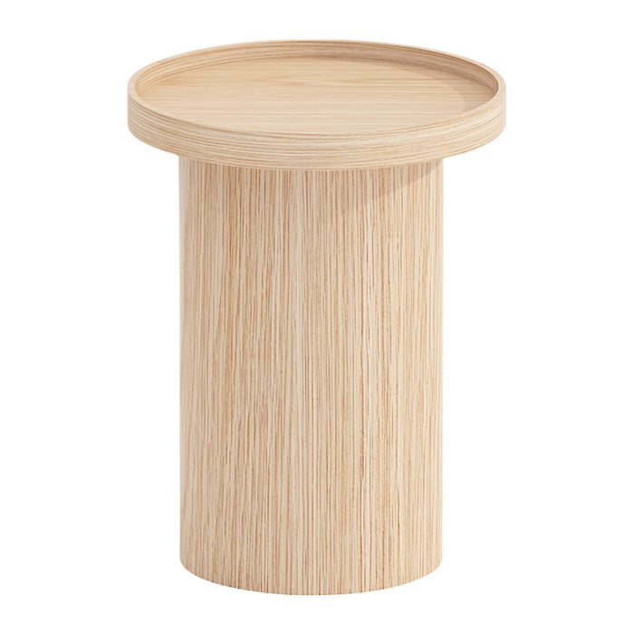 by fonQ Brik Bijzettafel Ø 40 cm - Eiken