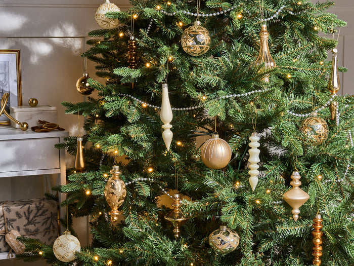 Beliani - FLICKER - Set van 70 kerstballen - Goud - Glas