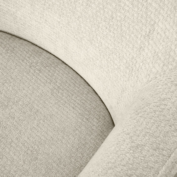 LABEL51 - Draaifauteuil Tod - Naturel Elite - Zwart Metaal