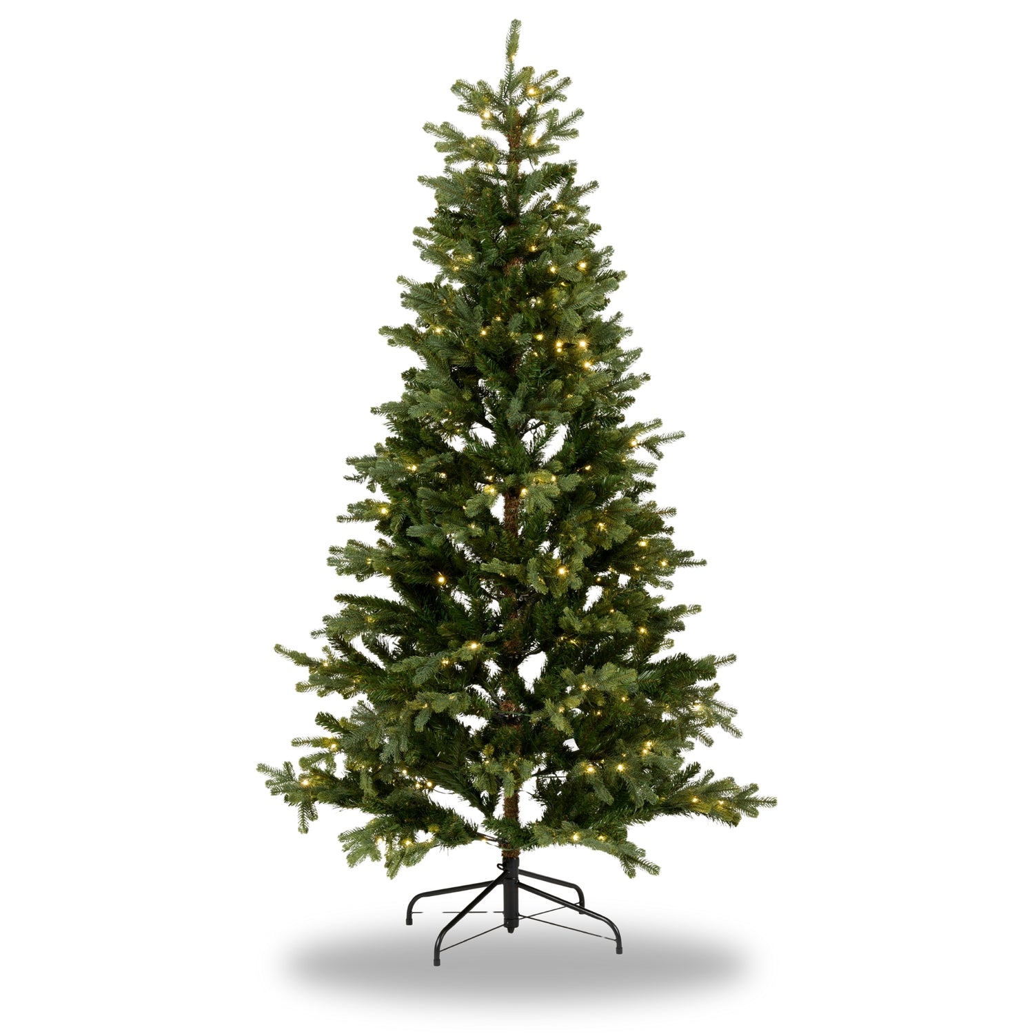 Buitenkado Kunstkerstboom met lampjes – Groen – 180 cm – Standaard