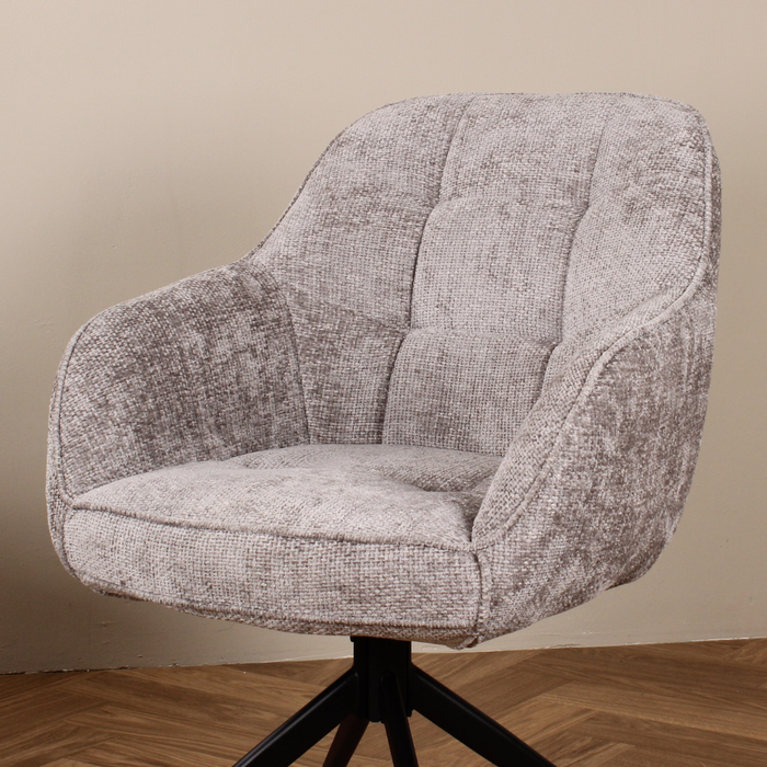 DS4U Joy draaibare eetkamerstoel - grijs