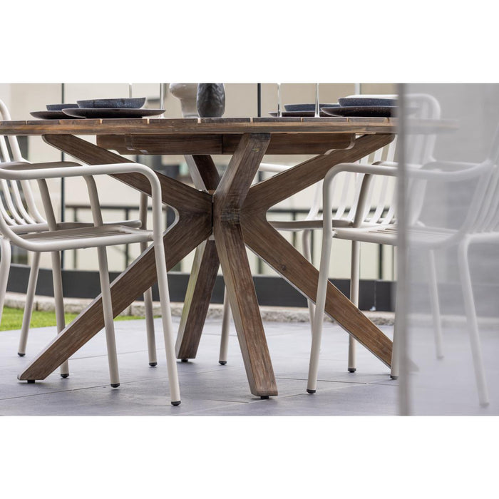 Svea - Tatiana ronde tuintafel - ø140 cm - naturel