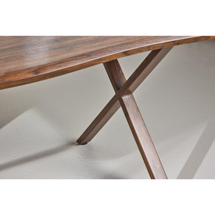 Svea - Malik organische eettafel - 180 x 90 cm - walnootlook