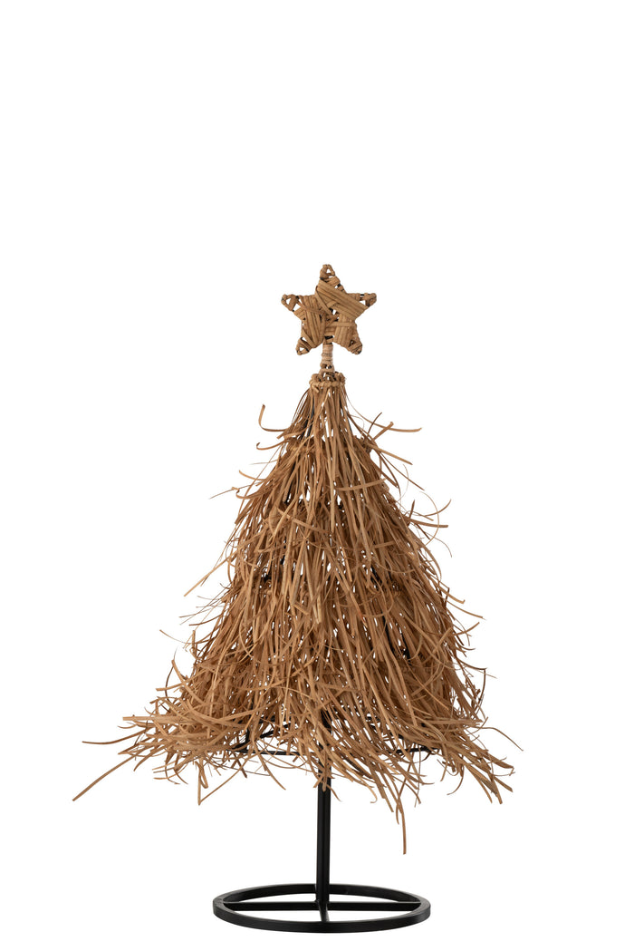 J-Line decoratie kerstboom Ster  - jute - small