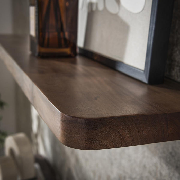 Fraaai Marino wandplank - 120 cm - acaciahout - bruin